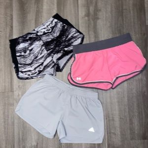 Lot of 3 athletic shorts all medium